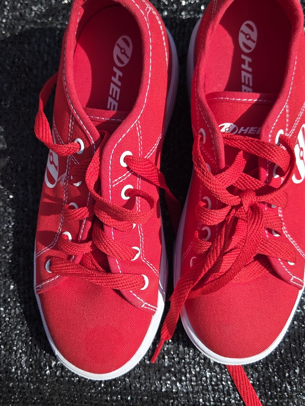 Bala Bright Red Canvas Kids Sneakers